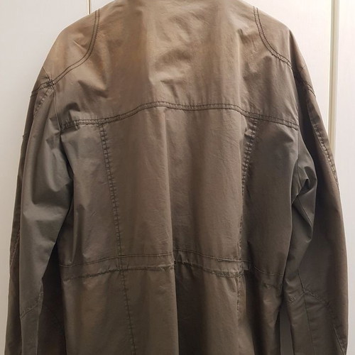 Military-style jacket used, size XL, green