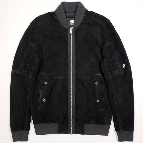 G-Star Raw men's suede leather jacket like new, size M-L, black
