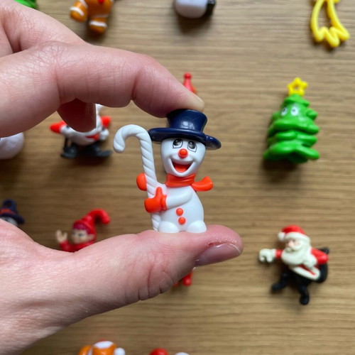 Kinder Surprise Christmas edition figures used, pack of 26