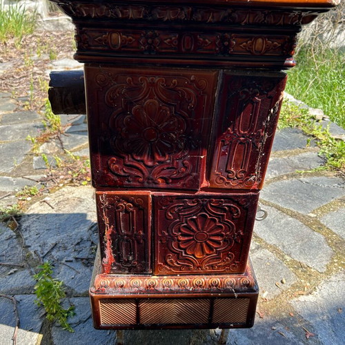 Porcelain stove used antique