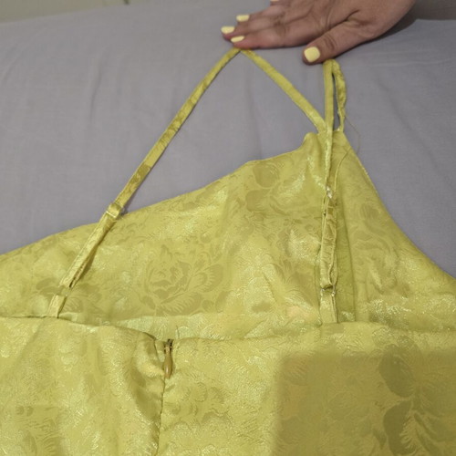 Shein summer dress new, yellow and gold, size S