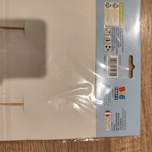 Cake decoration One paper light blue new