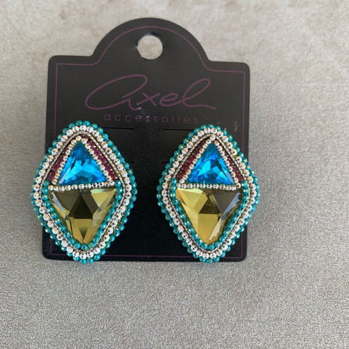 Axel turquoise and gold earrings new