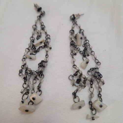 Handmade women's earrings, 8 cm