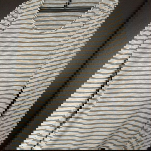 Дамска блуза m.n.c maniac като нова, размер XL, бежово и бяло