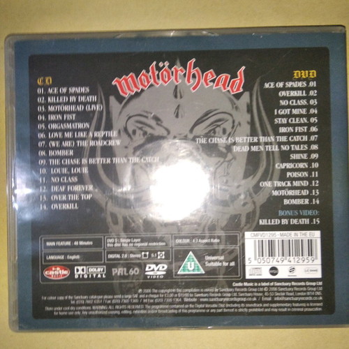 Motorhead The Best Of All The Aces CD+DVD used, metal