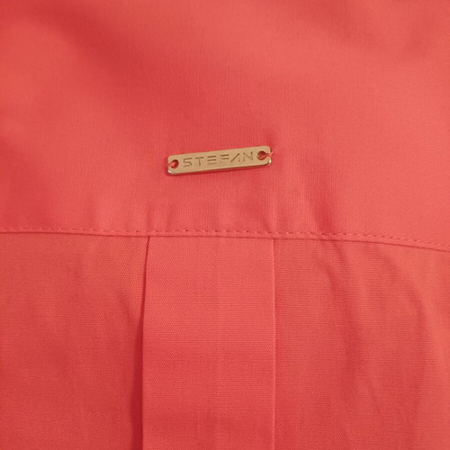 Stefan Fashion men's long-sleeve shirt new, size M, coral