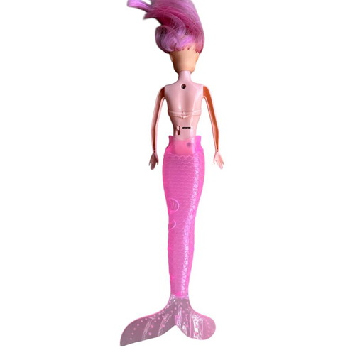 Mermaid doll used with light, approximately 30cm long