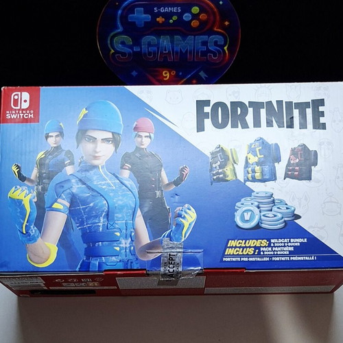 Nintendo Switch Fortnite Edition Box with Manual used