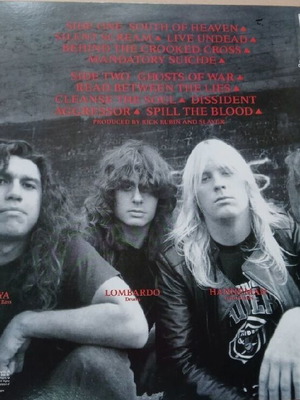 Slayer South Of Heaven LP κόκκινος βινύλ σαν καινούργιο