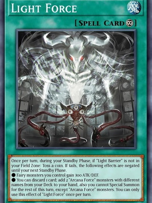 Light Force Spell Card SUDA-EN053