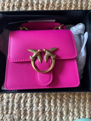 Pinko Handle Mini Bag new with chain strap, pink