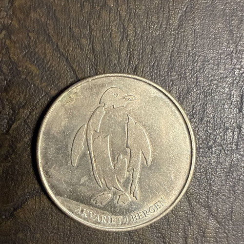 Norwegian Heritage Collectors Coin new, metal souvenir with map