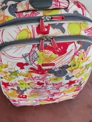 Disney Medium Suitcase used, 67cm, children's Mickey with wheels