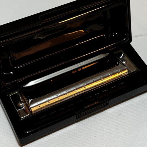 Harmonica with neck holder, sold together