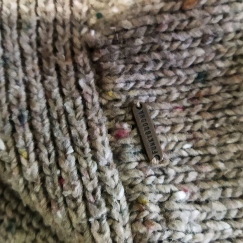 Funky Buddha cardigan M/L like new, wool blend, beige and brown