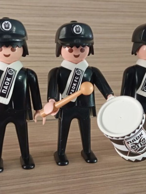 Playmobil PAOK Fan Figures like new, set of 3