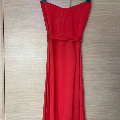 Gestuz coral dress like new, below knee with belt