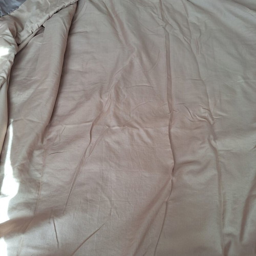 Thin La Redoute single brown quilt used, approx. 135x175 cm