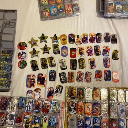 Collectible Pokemon and football tags used