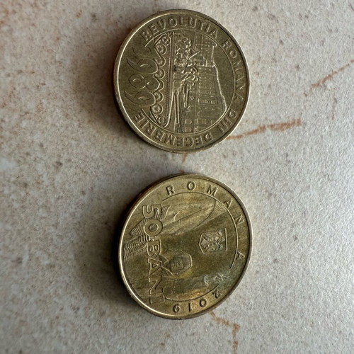 Romanian collectible coins used in very good condition