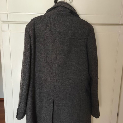 Men's Zara half coat used, gray, size L
