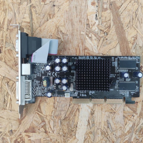 Nvidia GeForce FX5200 graphics card used, 128MB AGP Pixelview