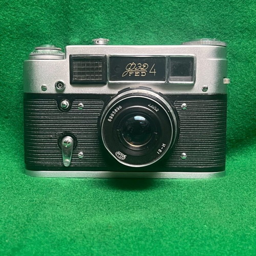 FED 4 rangefinder camera used with Industar-61 lens