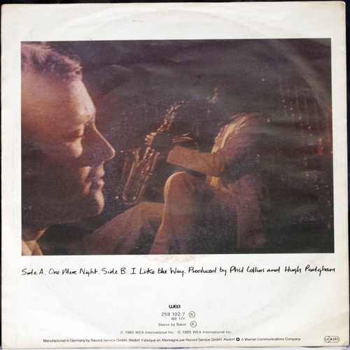 Phil Collins One More Night & I Like The Way 7'' vinyl used, pop