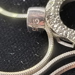 Silver pendant with chain 25 like new, 40cm