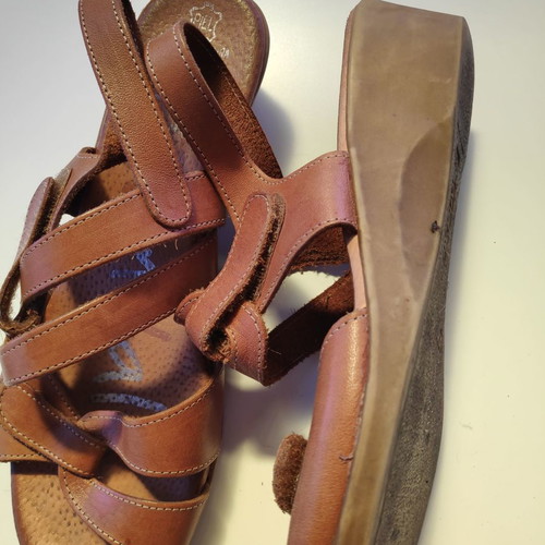 Oh My Sandals leather anatomical sandals used size 40 brown