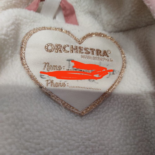 Orchestra toddler girl jacket used, pink, size 92 cm, 2-3 years