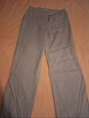 Linen pants Gianni Rodini new, beige, size XS