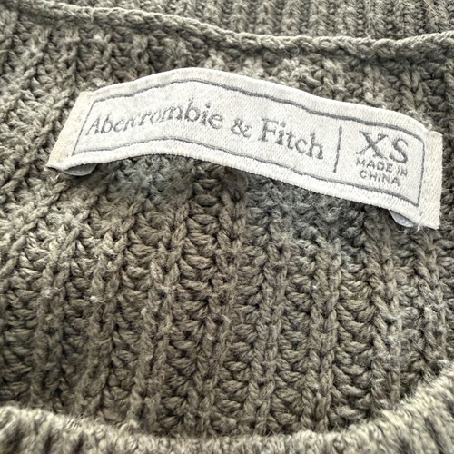 Abercrombie & Fitch women's knitted sweater like new, olive green, XS