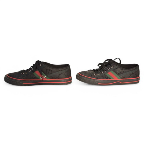 Gucci Black GG Econyl Nylon Web Athletic Shoes 41 Used Unisex