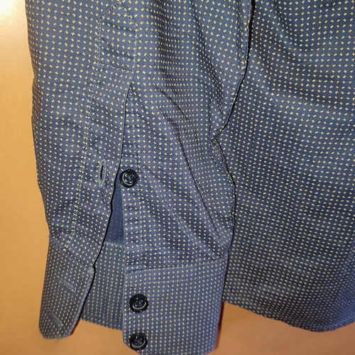 Antony Morato men's shirt used, size M, dark blue with pattern