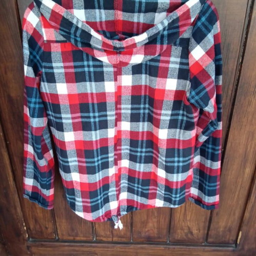 Shirt jacket New Collection size M like new, blue and red