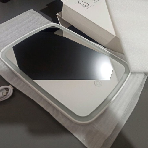Mirror with LED light new with charging cable