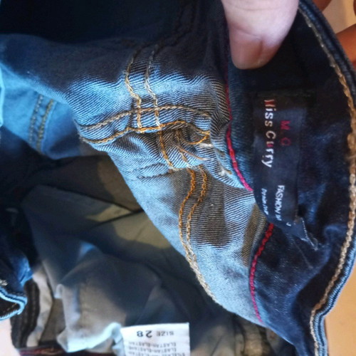 Miss Curry elastic jeans used, blue, size XXXS