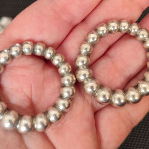 Large Silver Dangling Earrings like new