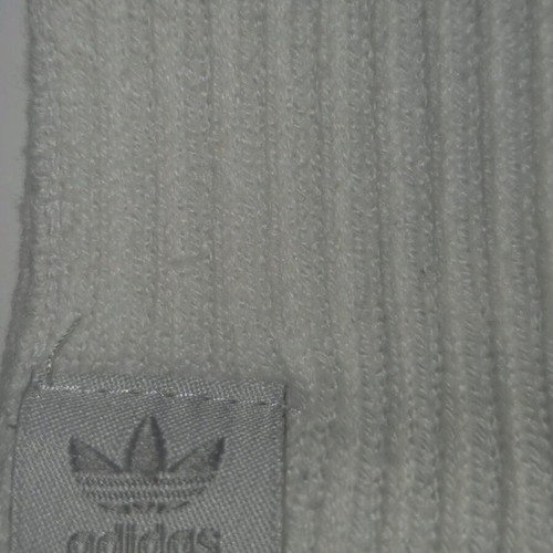 Adidas white gloves like new, medium size