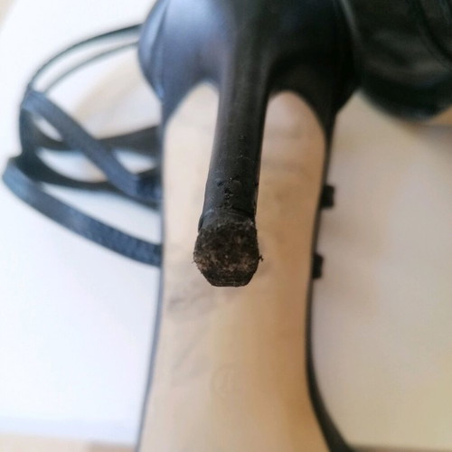 Sedici black sandals used, size 37, with straps and zipper