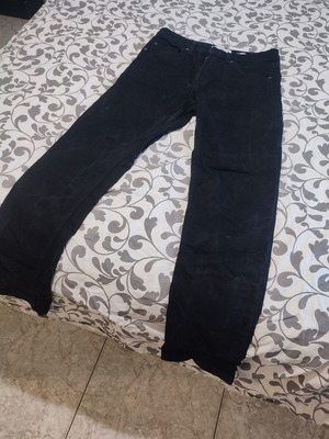 Pull & Bear men's black jeans, straight fit, size 30, faded