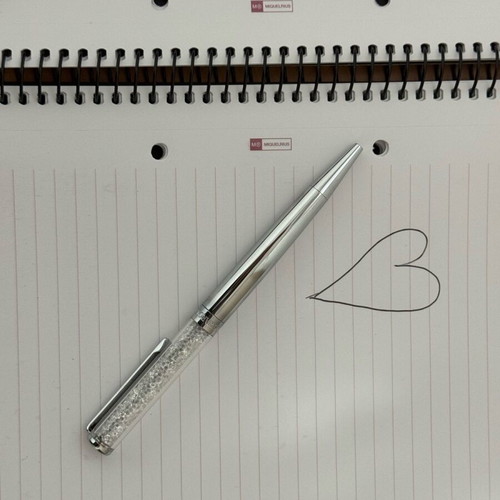 Swarovski Silver Pen with Crystals New