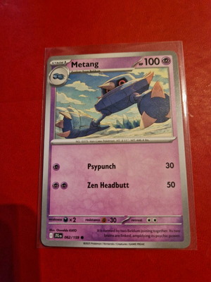 Metang Pokemon card new 062/159 2025
