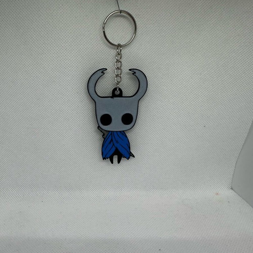 Hollow Knight keychain like new, 3D printed, black and blue