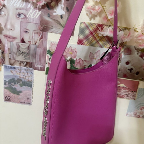Juicy Couture shoulder bag new, pink and silver with wallet