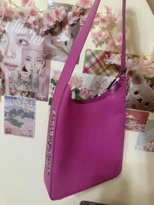 Juicy Couture shoulder bag new, pink and silver with wallet