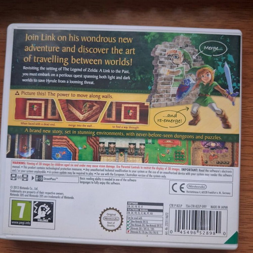The Legend of Zelda A Link Between Worlds Nintendo 3DS like new