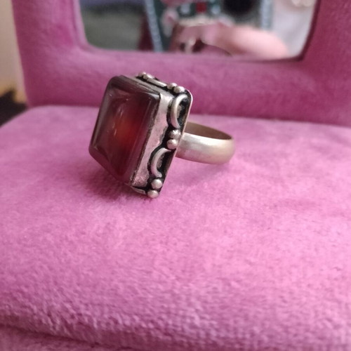 Vintage Italian 925 Silver Rings with Stone, Set or Single, Used